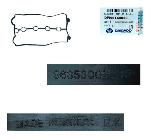 Imagen 3 de 4 de Empacadura Tapa Valvulas Aveo 2008 2009 2010 Clasico Origina