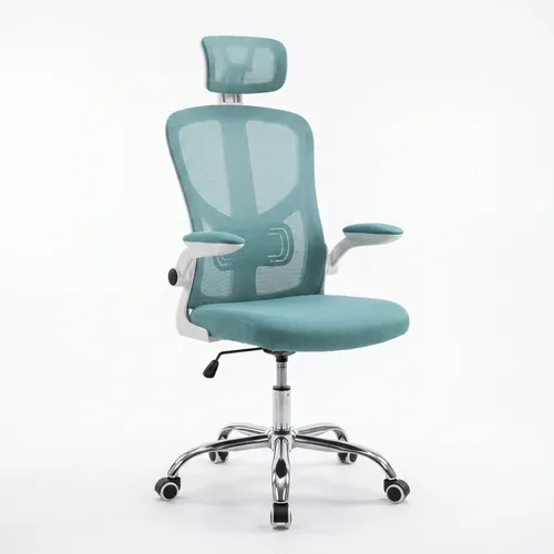 Cadeira de Escritório Vegas Apoio Verde Branco