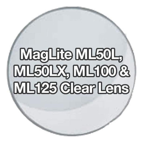 - Lente Cristal Transparente Repuesto Para Linterna Ml50l