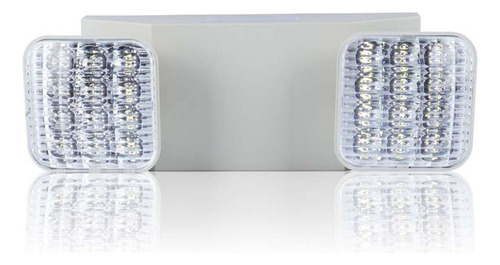 Luz De Emergencia Led Ajustable 2 Cabezales Cableado Directo