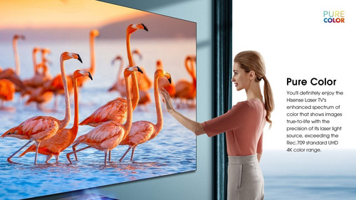 Imagen 4 de 9 de Proyector Televisor Láser Pantalla 100 Smart Tv 4k Hisense