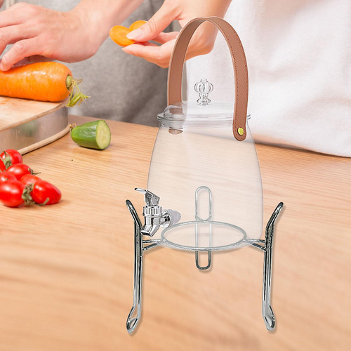 Dispensador De Bebidas, Cubo Para Bebidas Con Soporte, 3l