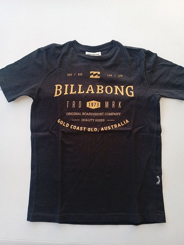 Remera Marca Billabong Manga Corta Talle 8