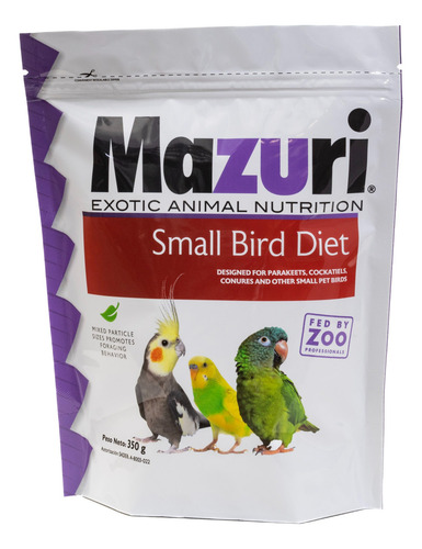 Croqueta Ninfas Y Agapornis 12 X 350g Mazuri Small Bird Diet