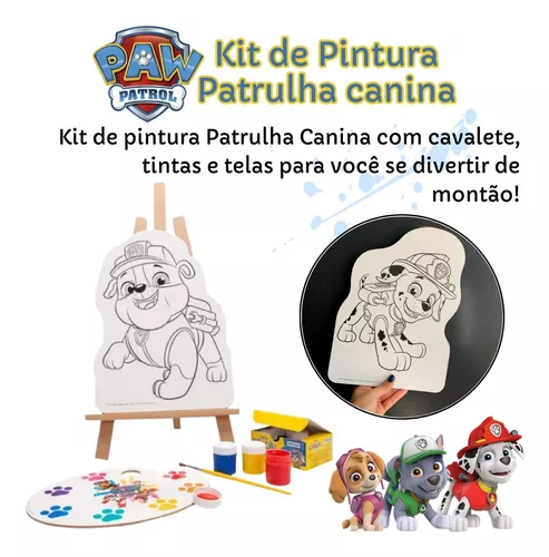 Kit de Pintura com Cavalete - Patrulha Canina - Nig Brinquedos