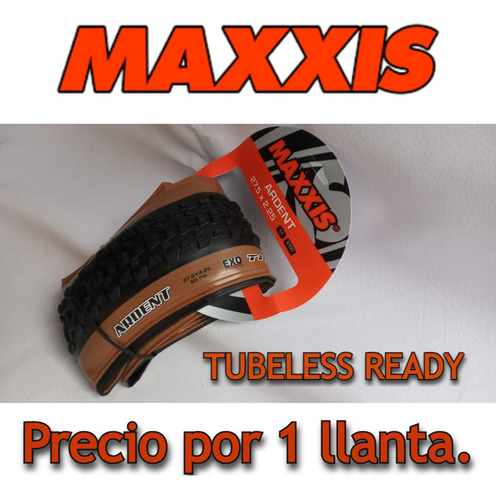 Imagen 1 de 7 de Llanta Mtb Maxxis Ardent 27.5*2.25 Skinwall T R/ Exo / 2c