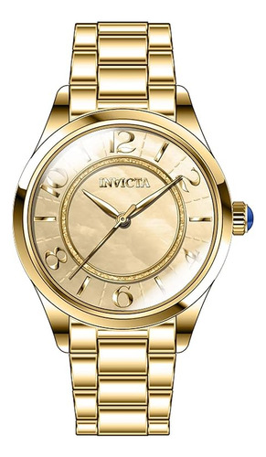 Invicta | Reloj Mujer 33 Mm | 31105 | Original Color de la correa Dorado Color del bisel Dorado Color del fondo Dorado