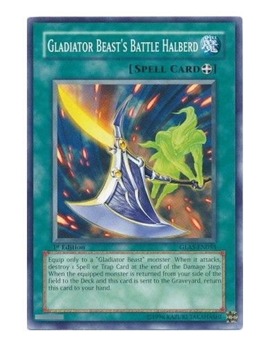 Gladiator Beast's Battle Halberd (glas-en055) Yu-gi-oh!