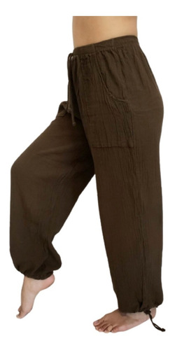 Babucha Pantalon Bambula Yoga Taichi Meditacion Relax Grande