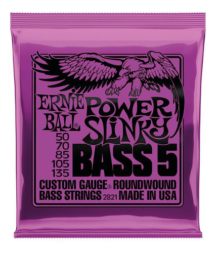 Encordoamento Para Baixo 5 Cordas Ernie Ball 050 Bass 5