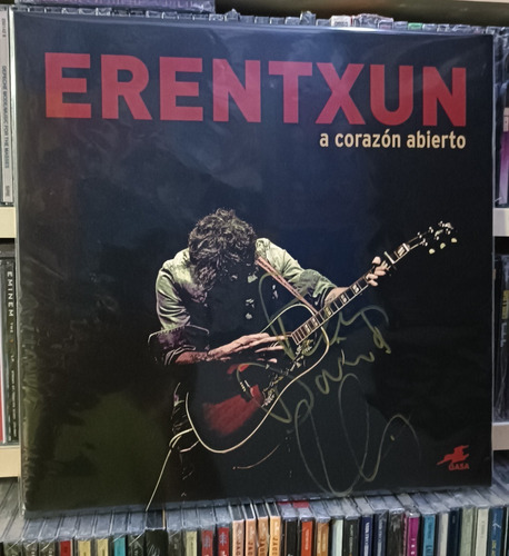 Mikel Erentxun  A Corazón Abierto Lp Vinyl Importado Firmado