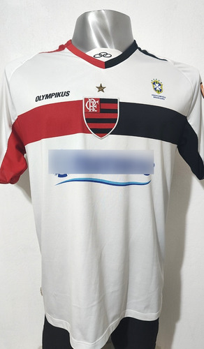 Camiseta Flamengo Olympikus Alternativa Blanca 2010. #10