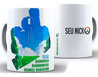 Caneca Bastion Overwatch Porcelana + Caixa Presente Promoção