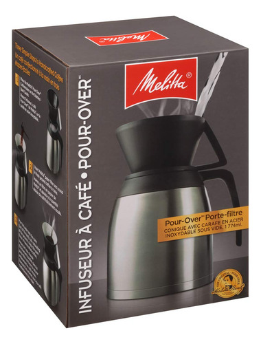 Melitta Cafetera, Cápsula Con Vertedor Más Taza Para Viaj. Color Jarra De Acero