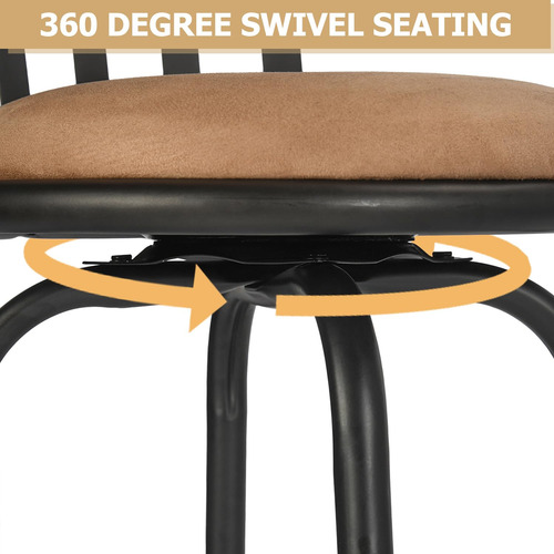Furniturer Taburete De Cocina De Altura Sin Brazos Con