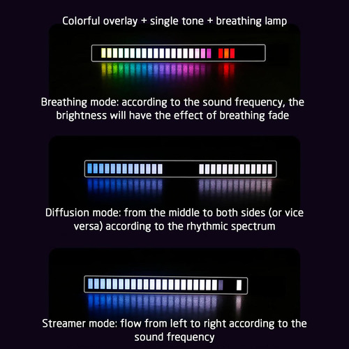 Lámpara De Captación Led Rgb De 18 Colores Con Control De So
