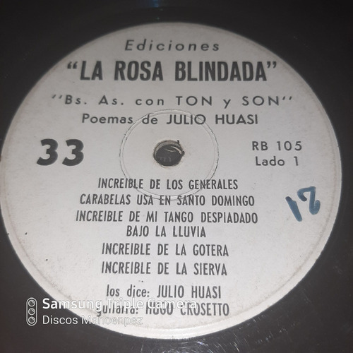 Simple Julio Huasi Poemas La Rosa Blindada C1