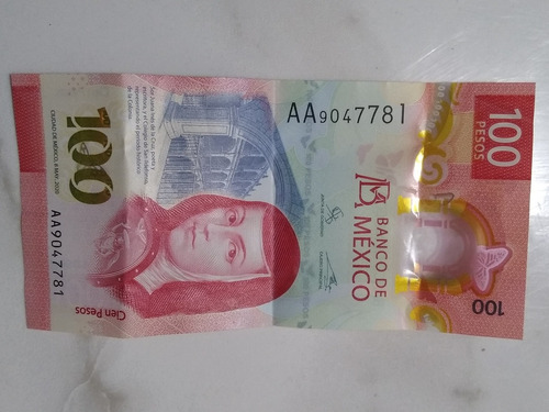Nuevo Billete De $100 Pesos Con Serie Aa