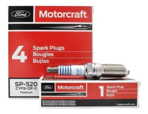 Bujia Motorcraft Ford F350 6.2 Fiesta 1.4 11-15 Focus 2.0