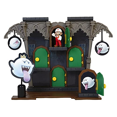 Super Mario Figuras De Acción Deluxe Boo Mansion Playset