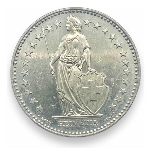 Wow Hermosa Moneda Suiza De 2 Francos Año 1993 (Usado)