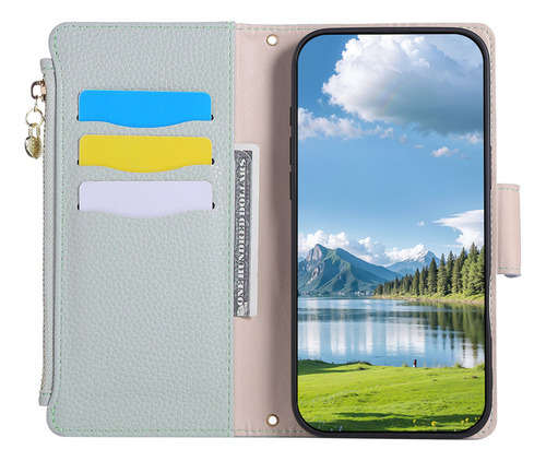 Funda Para Teléfono De La Serie X8b X8c De For Honor, Color Cian, Con Ranura Para Tarjetas, Funda Tipo Cartera