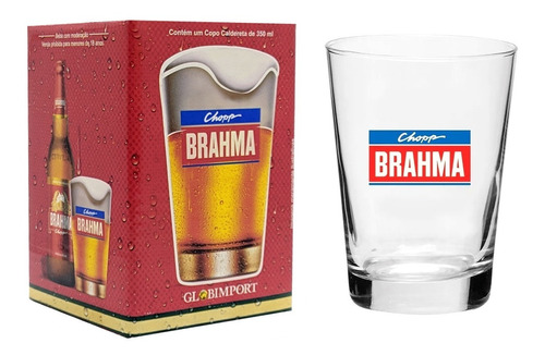 Copo Chopp Brahma De Vidro  350ml  