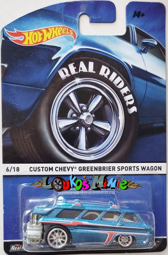 Hot Wheels Custom Chevy Greenbrier Sports Wagon Real Riders