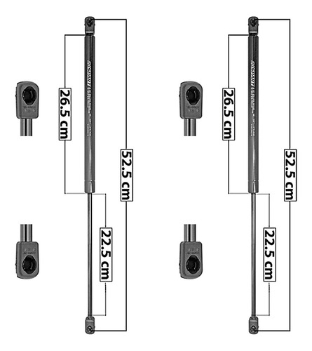 Par Amortiguadores 5a Puerta Ford Ecosport 03/07 Spart