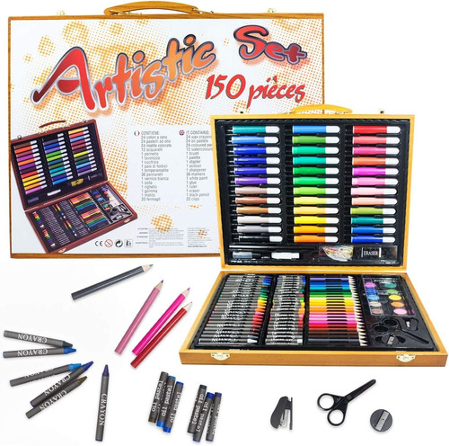 Set Artistico 150 Piezas Infantil Crayones Draypens Ltf Shop