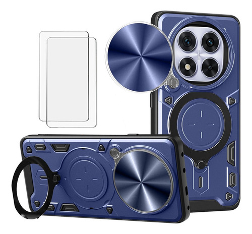 Funda Para Redmi Note 14 Pro+ Plus Con Uso Rudo Carcasa Case + 2mica