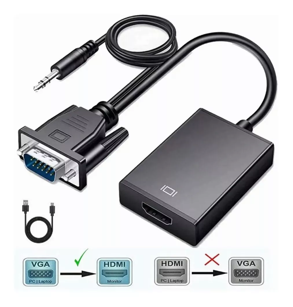 Primera imagen para búsqueda de convertidor vga a hdmi