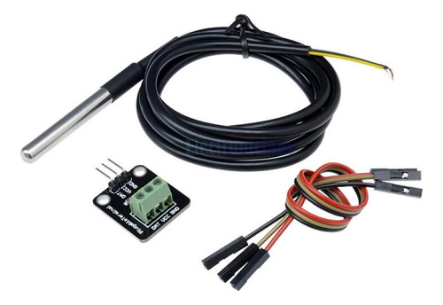 Ds18b20 Kit Modulo Sensor Temperatura Acero Inoxidable Jp