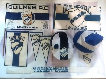 Lote Banderas Gorras Banderines Vinchas Quilmes Codigo Qu2