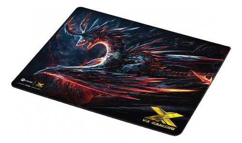 Mouse Pad Gamer Vinik Vx Gaming Dragon Base Emborrachada