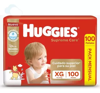 Huggies Supreme Care Pack Mensual Xg X100u Género Sin género Tamaño Extra grande (XG)