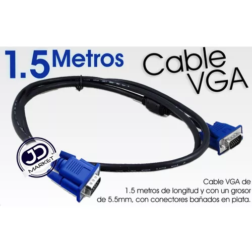 Cable Vga De 1.5 Mts. Con Filtro Para Monitor / Video Beam