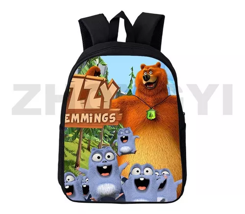 Mochila 3 Em 1 Tela De Desenho Animado Grizzy E Os Lemmings