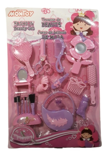 Juguete Set Belleza Niña Fashion Toys De Moda, Rosado. St