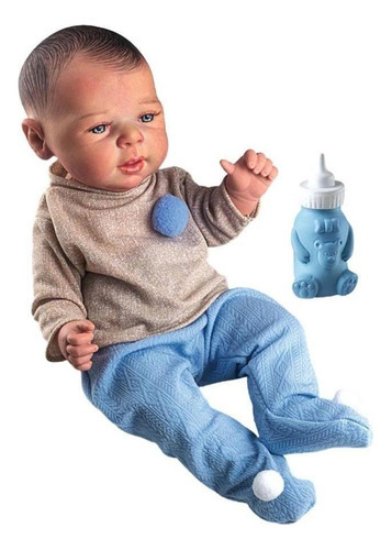 Boneco Reborn Premium By Milk Menino Bebê Milk Brinquedos