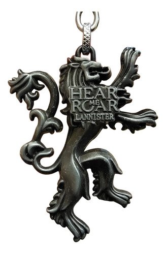 Llavero Lannister Metal Game Of Thrones Stark Plateado