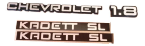 Kit Emblema Chevrolet 1.8 Kadett Sl