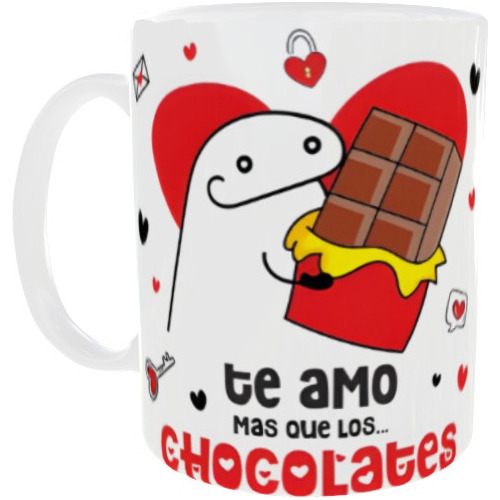 Taza Flork Te Amo Mas Que Los Chocolates