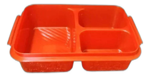 Contenedor De Alimentos Con 3 Divisiones 21x15x5cm 22 Piezas