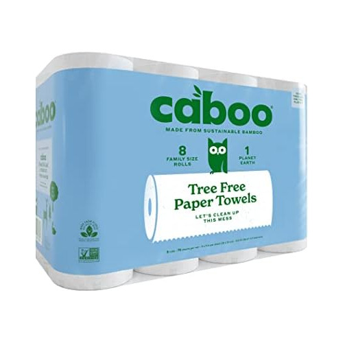 Tree Free Bamboo Paper Towels, 8 Rolls, Earth Friendly ...