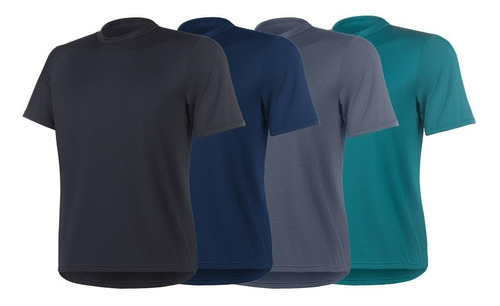 Kit 5 Camisetas Dry Fit Poliéster Corrida Academia Masculina