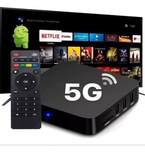 Tv Box Smart Pro 4k Atualizado - 2025 Preto Padrão