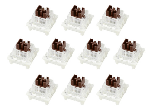Chaves De Teclado Mecânico De 10 Castanho À Prova De Pó