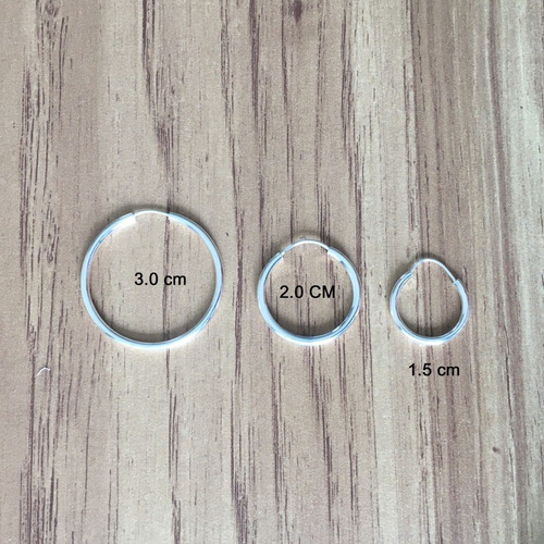 Imagen 4 de 10 de Arracada De Plata 925 De 3cm Mujer Agálea Joyería