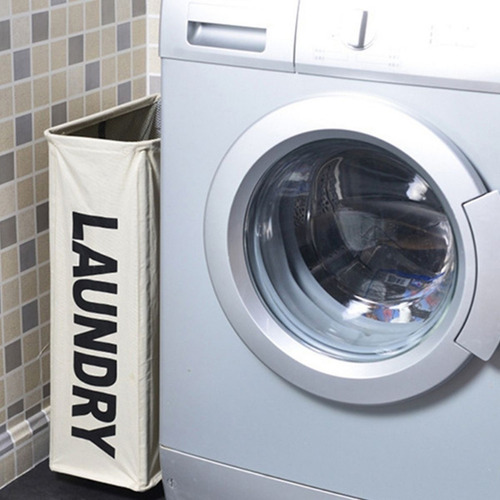 Imagen 3 de 9 de Canasto De Ropa Sucia Con Ruedas Laundry Lavanderia